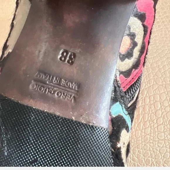 AGL pony hair Floral Patterned embroidered Ankle Boots EU 38 - Picture 8 of 9